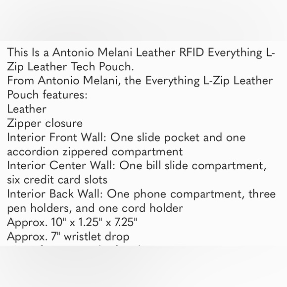 NWT Antonio Melani bag - Picture 8 of 8